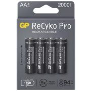 GP ReCyko Pro AA 2000mAh B22204 4db ceruza tölthető elem