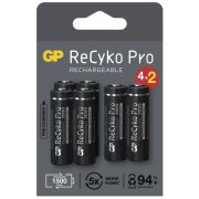 GP ReCyko Pro AA 2000mAh B2220V 6db ceruza tölthető elem