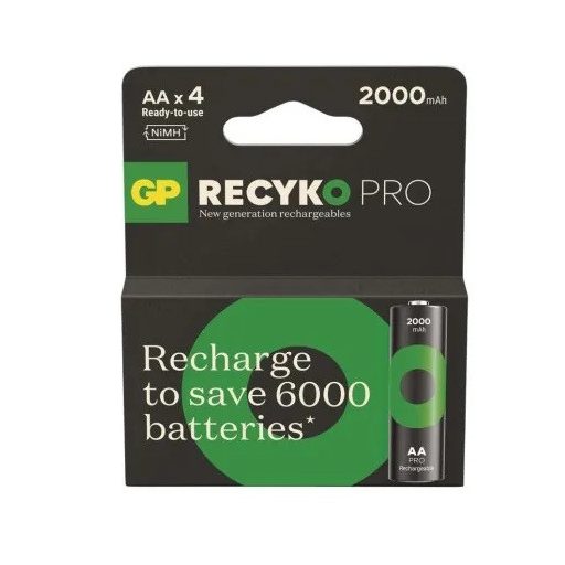 GP ReCyko Pro 2000mAh HR6/4BP B26204 NiMH ceruza akkumulátor AA tölthető elem