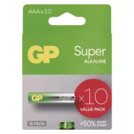   GP SUPER Alkaline LR03/10C G-TECH B1310G 1,5V tartós AAA mikro elem