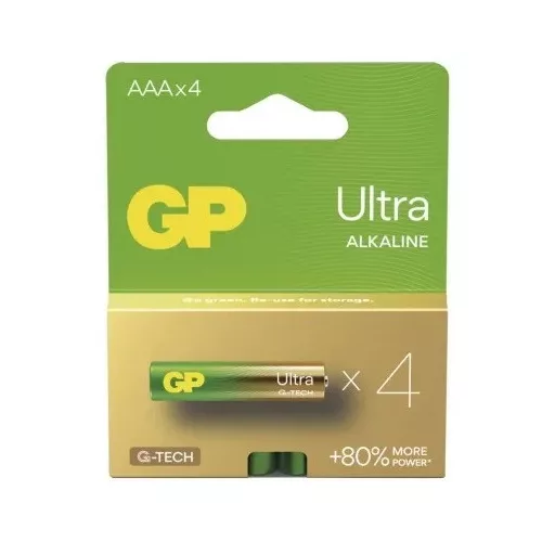 GP ULTRA Alkaline LR03/4C G-TECH B02114 1,5V tartós AAA mikro elem