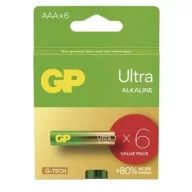   GP ULTRA Alkaline LR03/6C G-TECH B0211V 1,5V tartós AAA mikro elem