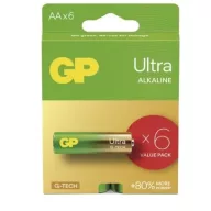   GP ULTRA Alkaline LR6/6C G-TECH B0221V 1,5V tartós AA ceruza elem