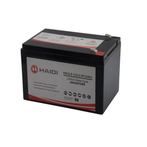  Haidi 12.8V/12Ah LiFePo4 Lithium akkumulátor 