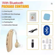 Tölthető hallókészülék időseknek zajcsökkentéssel