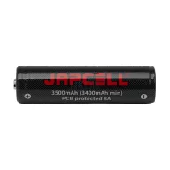 18650 3500mAh 10A védett Japcell 3,6V Li-ion akkumulátor