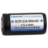   KeepPower 16340 800mAh RCR123A újratölthető 3,7V Lithium fotóelem
