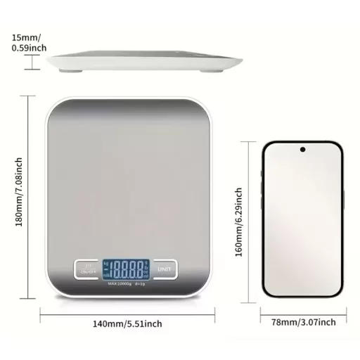 Digitális konyhai mérleg 10kg