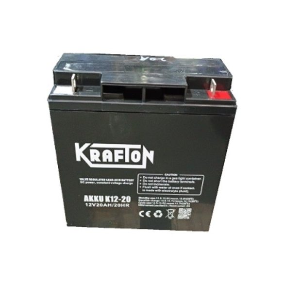 12V 20Ah Krafton K12-20 zselés akkumulátor