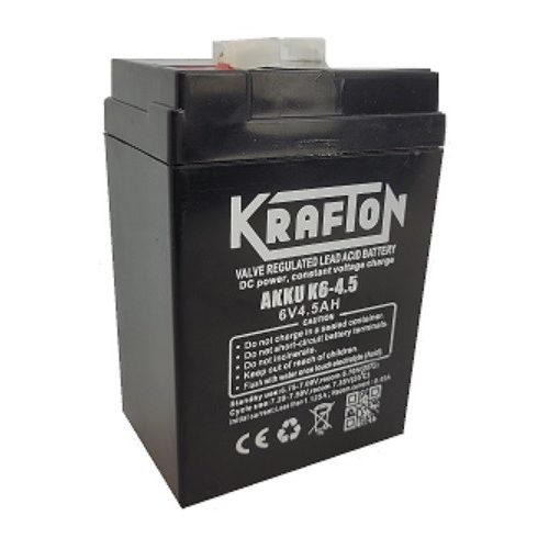 Krafton K6-4.5 6V 4,5Ah zárt ólomsavas akkumulátor