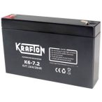 Krafton K6-7.2 6V 7,2Ah zárt ólomsavas akkumulátor