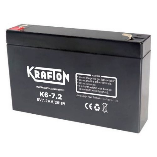 Krafton K6-7.2 6V 7,2Ah zárt ólomsavas akkumulátor