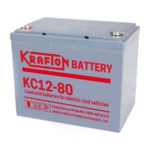 Krafton KC12-80 12V 80Ah elektromos kerekesszék akkumulátor