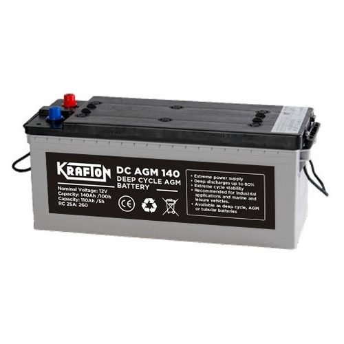 Krafton KCD12-105 12V 105Ah DC AGM ciklikus akkumulátor