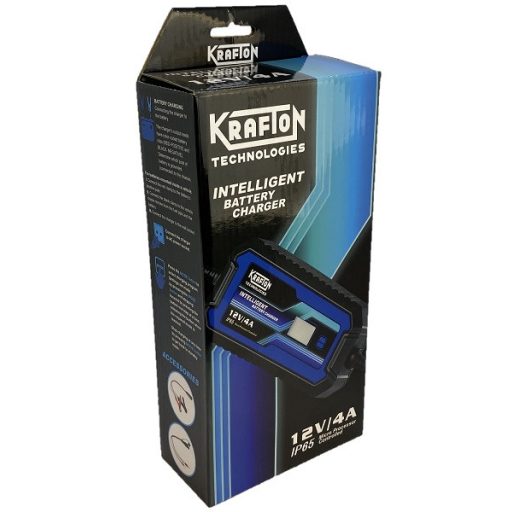 Krafton 12V 4A KR124 zselés akkumulátor töltő