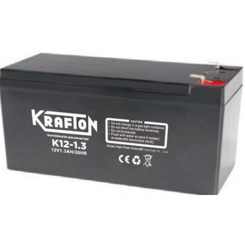 Krafton K12-1.3 12V 1,3 Ah zselés ólomsavas akkumulátor