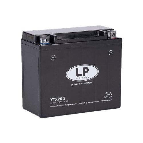 Landport YTX20-3 (YTX20L-BS) 12V 18Ah gondozásmentes AGM (zselés) motor akkumulátor