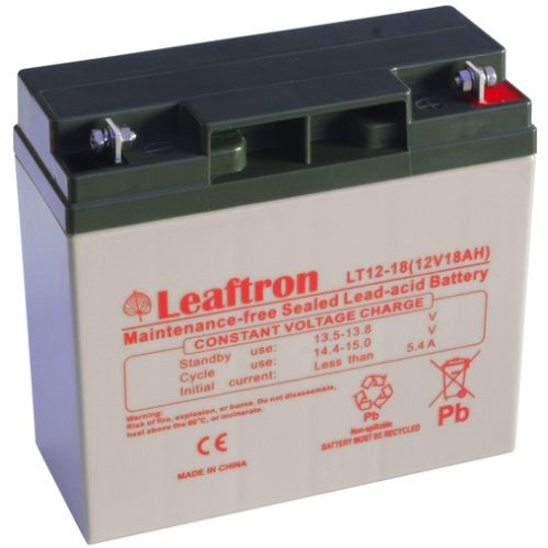 Leaftron LT12-18 12V 18Ah zárt ólomsavas akkumulátor