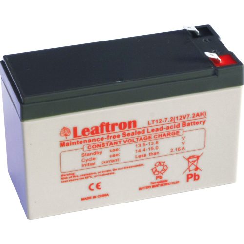 Leaftron LT12-7.2 12V 7,2Ah T2 zárt ólomsavas akkumulátor