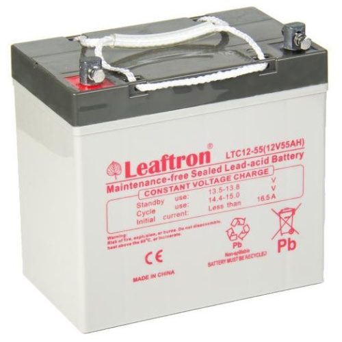 Leaftron LTC12-55 12V 55Ah ciklikus elektromos kerekesszék akkumulátor