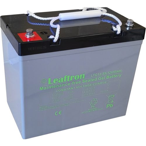 Leaftron LTG12-55 12V 55Ah gél akkumulátor
