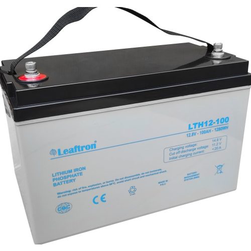 Leaftron LTH12-100 lithium akkumulátor LiFePO4 12V 100Ah