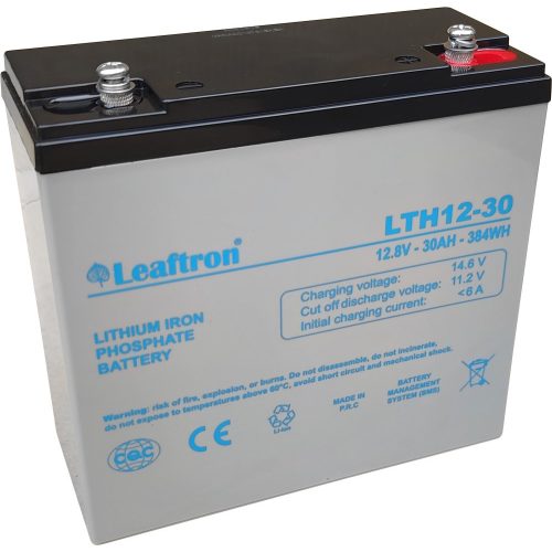 Leaftron LTH12-30 lithium akkumulátor LiFePO4 12V 30Ah