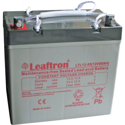 Leaftron LTL12-55 12V 55Ah zárt ólomsavas akkumulátor