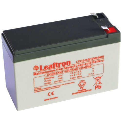 Leaftron LTX12-9 F2 12V 9Ah zárt ólomsavas akkumulátor