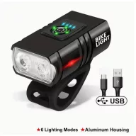 Led USB Type-C első kerékpár lámpa