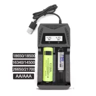  1,2V AAA/AA Ni-Mh Ni-cd 3,7V 18650 Li-ion akkumulátor  töltő