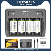 LiitoKala Lii-D4 Li-Ion/Ni-Mh/Ni-CD USB univerzális intelligens elem töltő