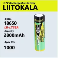 18650 2800mAh 35A LiitoKala ipari 3,7V Li-ion akkumulátor