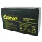 Long 6V 12Ah WP12-6S zárt ólomsavas zselés akkumulátor