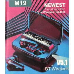   M19 NEWEST Digital Indicator True Wireless Headset 5.1 bluetooth fülhallgató