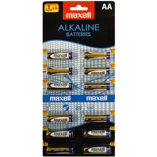Maxell ALKALINE KARTELLA LR6/12 1,5V tartós AA ceruza elem 