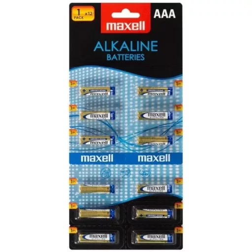 Maxell ALKALINE KARTELLA LR03/12 1,5V tartós AAA mikro elem