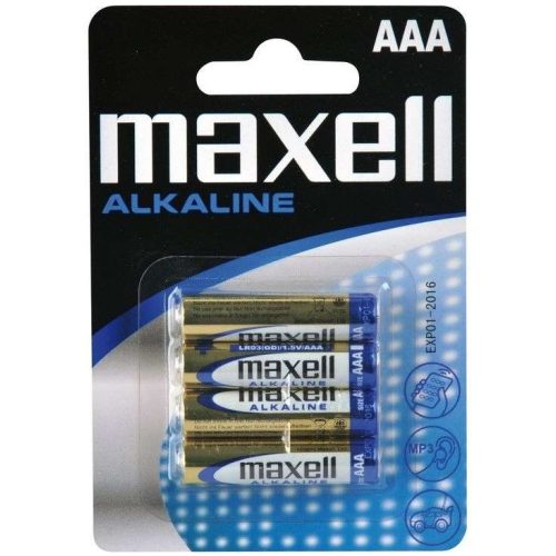 Maxell ALKALINE AAA LR03 4db mikro elem