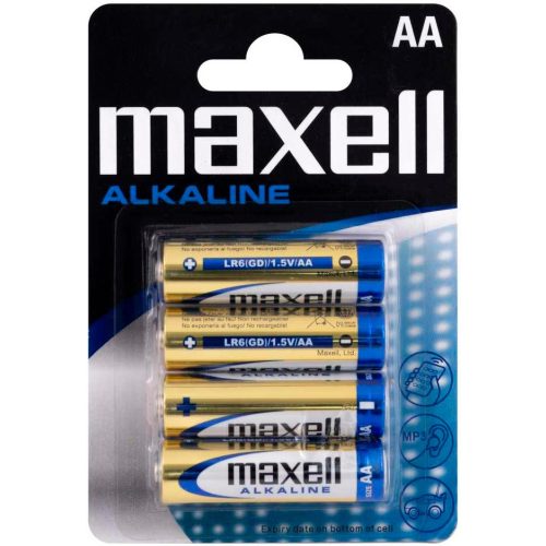 Maxell ALKALINE AA LR6 4db ceruza elem