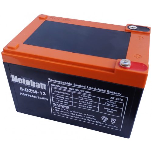 MotoBatt 6-DZM-13 12V 16Ah elektromos kerékpár akkumulátor