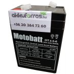 MotoBatt OT6-4.5 6V 4,5Ah zárt ólomsavas akkumulátor