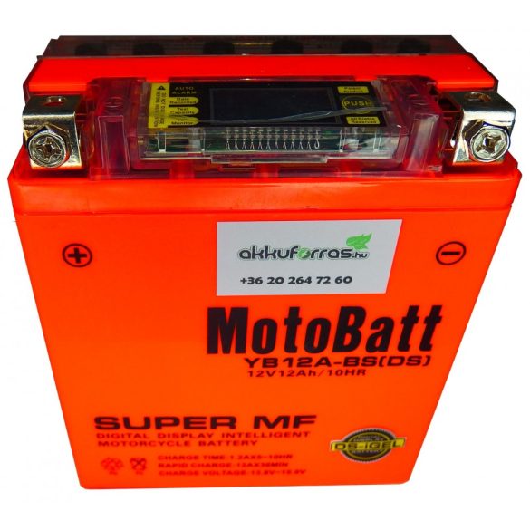MotoBatt YB12A-BS iGEL 12V 12Ah motor akkumulátor