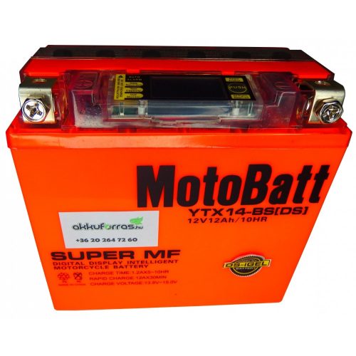 MotoBatt YTX14-BS iGEL 12V 12Ah 230A motor akkumulátor