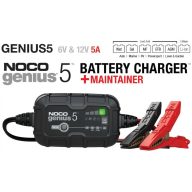 NOCO Genius 5 6V/12V 5A Super MF GEL VRLA AGM 5-120Ah smart Li-ion akkumulátor töltő