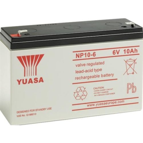 YUASA NP10-6 zselés akkumulátor 6V 10Ah