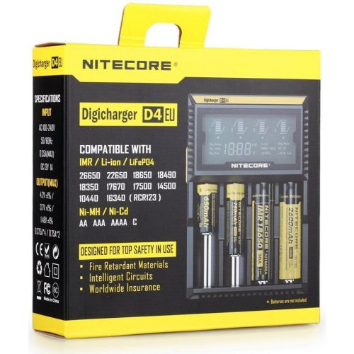 Nitecore Digicharger D4 intelligens akkumulátor töltő