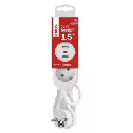  EMOS HOSSZABBÍTÓ 2 aljzat+2×USB A+1×USB C, 1,5M P0221U