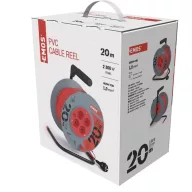    Kábeldob 20 m / 4 aljzat / piros / PVC / 230 V / 1 mm2 P09220