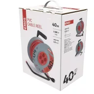   Kábeldob 40 m / 4 aljzat / narancssárga / PVC / 230 V / 1,5 mm2 P09240