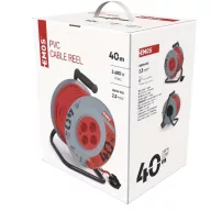   Kábeldob 40 m / 4 aljzat / fekete / PVC / 230 V / 2,5 mm2 P09240M